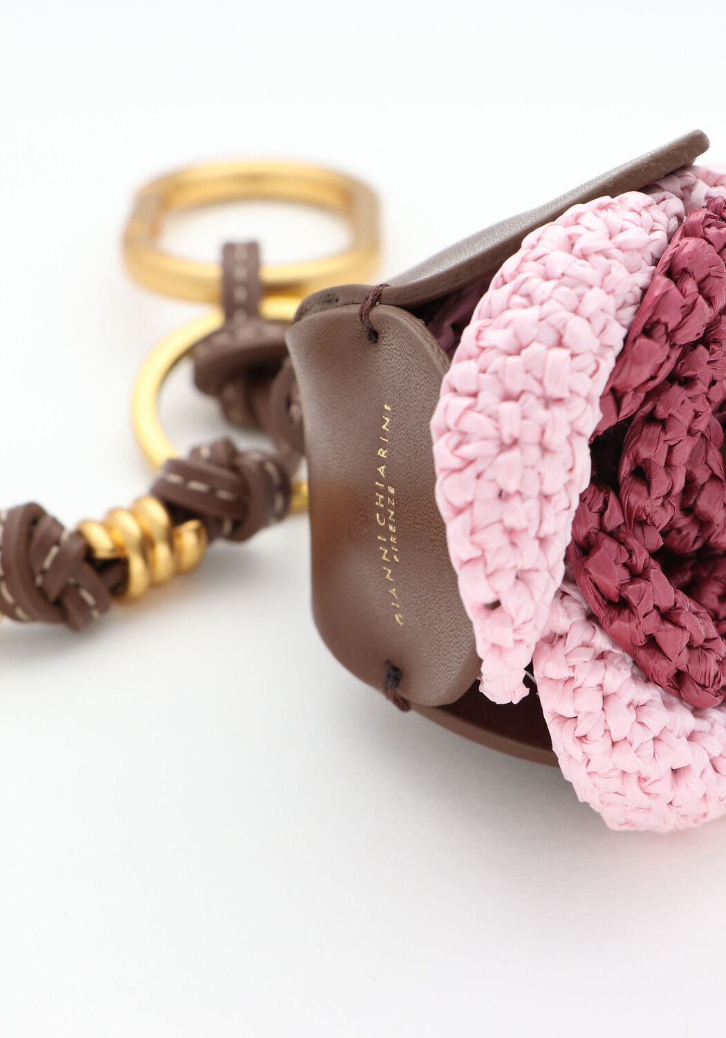 Multi GIANNI CHIARINI Bag charms CHARM STRAW FLOWER - large