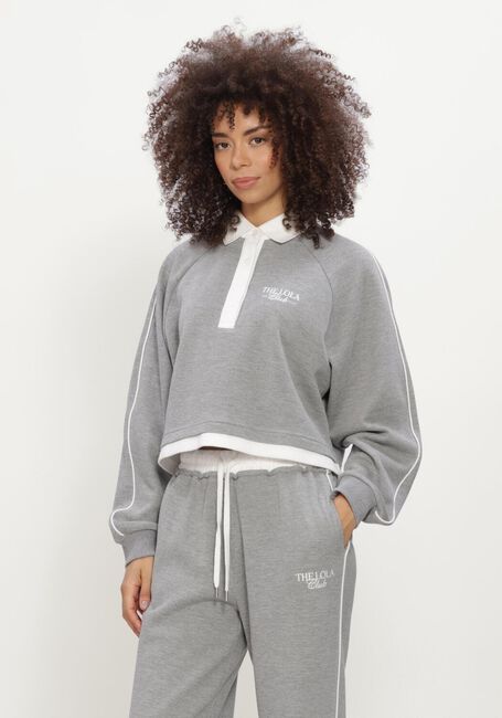 Grijze THE LOLA CLUB Sweater KAYA POLO - large