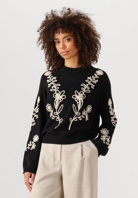 Zwarte OBJECT Trui OBJLANEY RUBIN LS PULLOVER NOOS - large