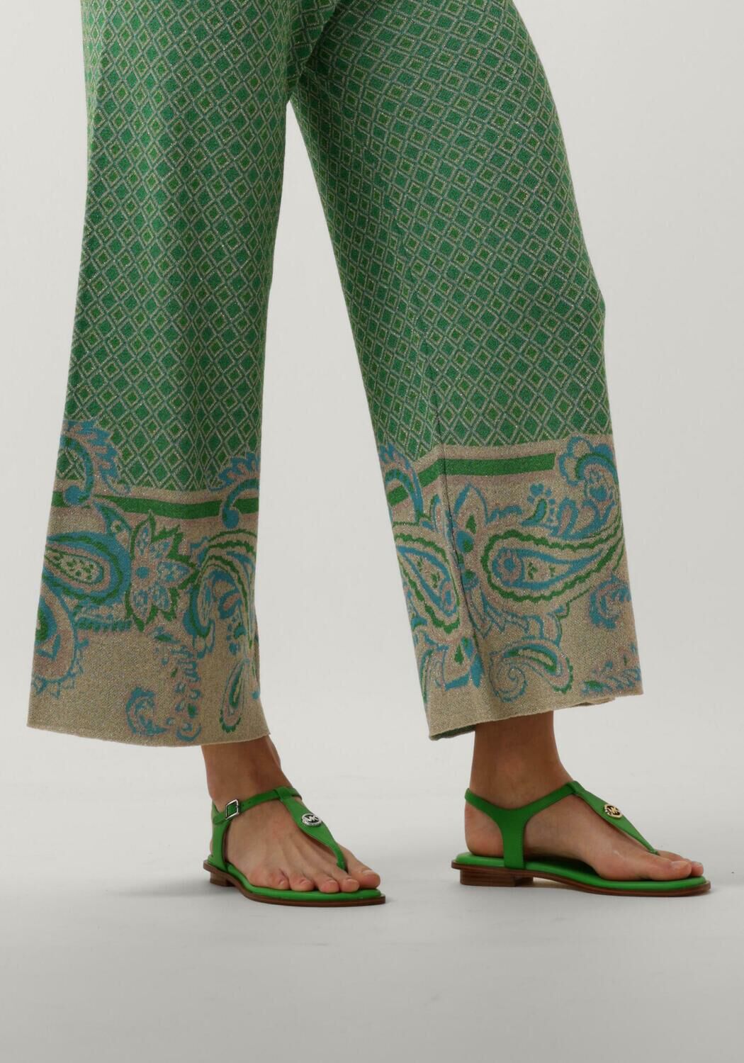 Groene MICHAEL KORS Platte sandalen MALLORY THONG - large