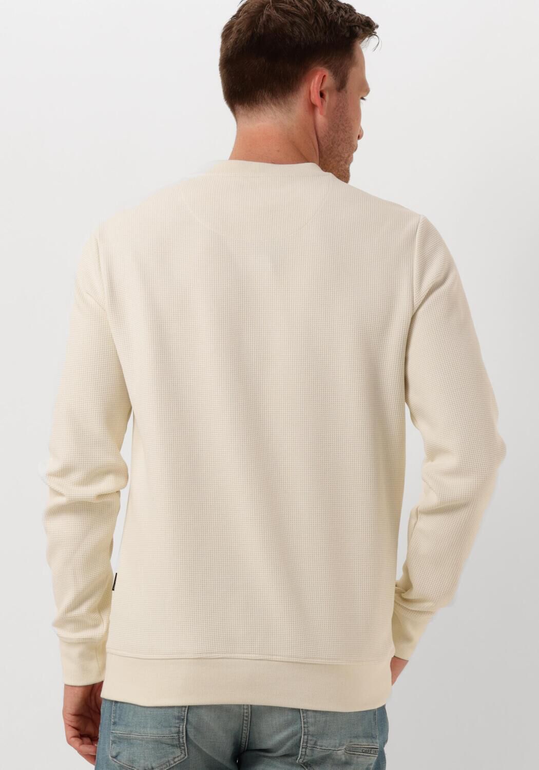 PME LEGEND Heren Truien & Vesten Crewneck Waffle Jersey Beige