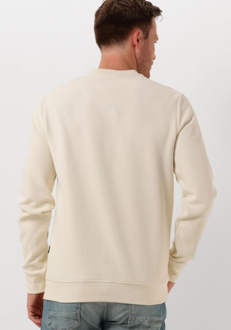 Beige PME LEGEND Trui CREWNECK WAFFLE JERSEY - large