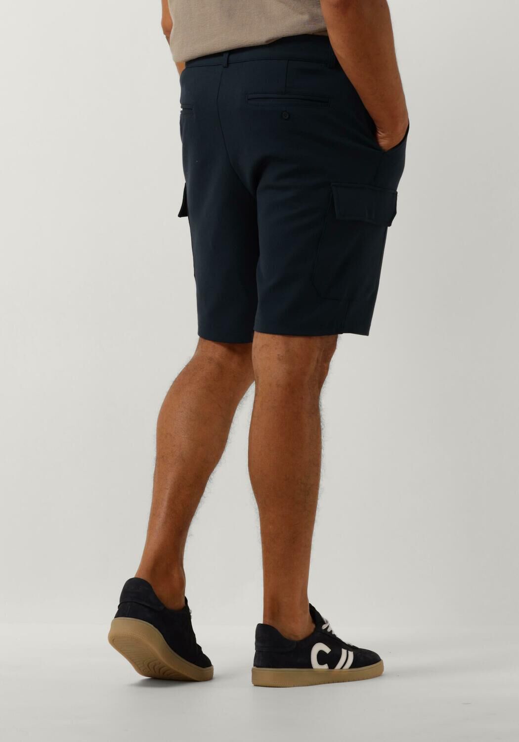 PURE PATH Heren Broeken Punta Cargo Shorts Donkerblauw