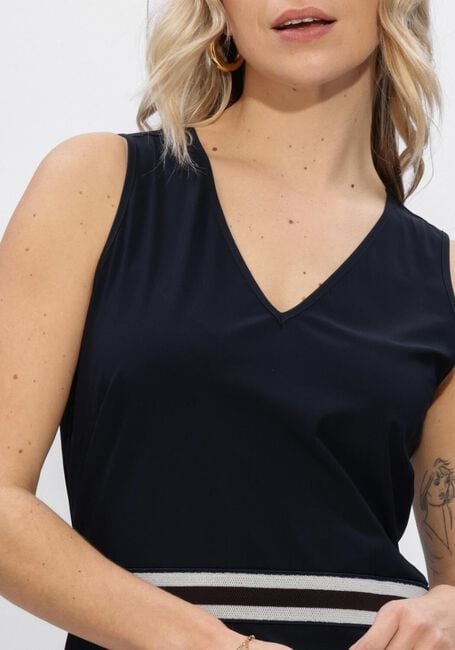 Donkerblauwe STUDIO ANNELOES Maxi jurk Tirza tape dress - large