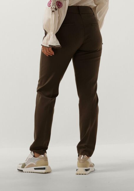 Groene SUMMUM Flared broek TROUSERS PUNTO MILANO - large