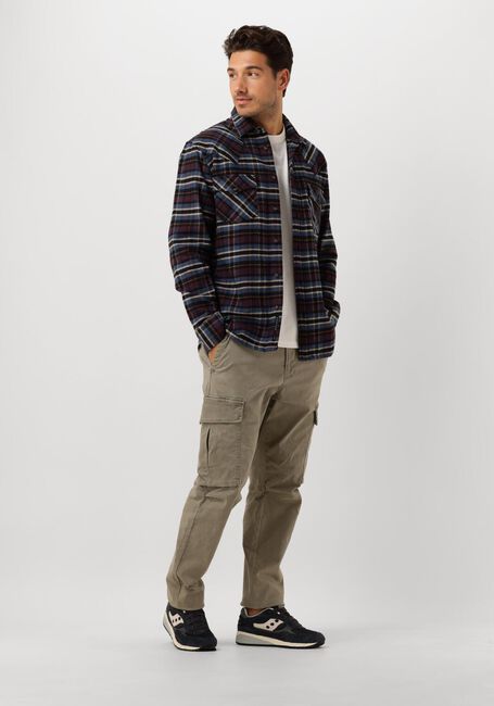 Paarse BUTCHER OF BLUE Overshirt LANTON WESTERN CHECK SHIRT - large
