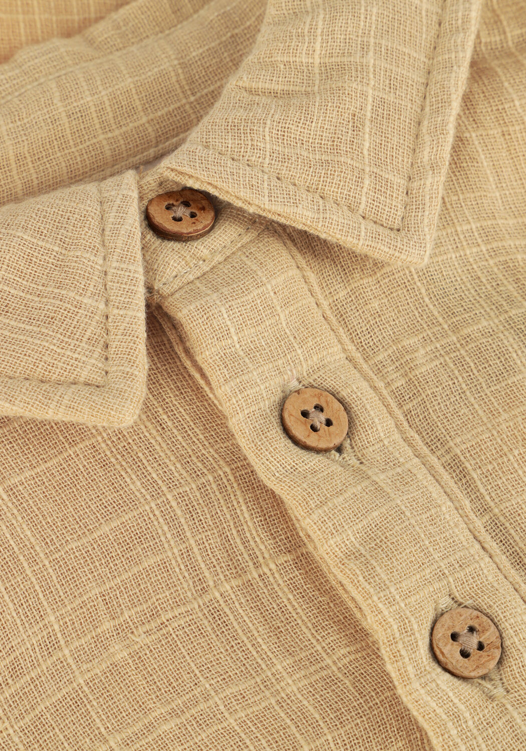 LIL' ATELIER Jongens Overhemden Nmmdawson Ss Loose Shirt Lil Beige