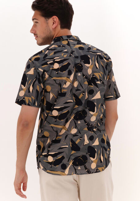 Grijze ANERKJENDT Casual overhemd AKLEO POPLIN AOP SHIRT - large