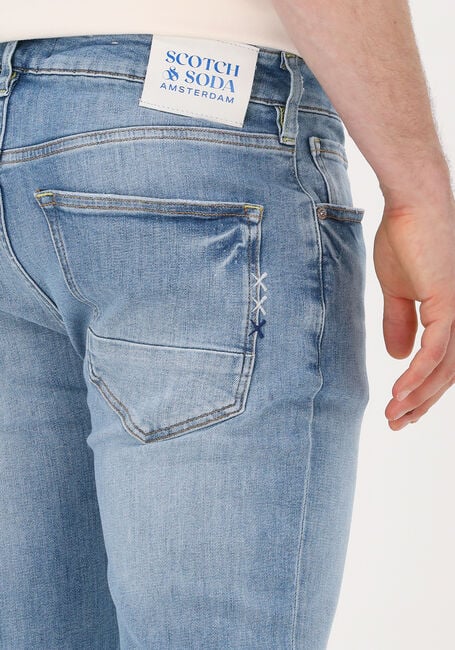 Lichtblauwe SCOTCH & SODA Skinny jeans SKIM SUPER SLIM JEANS - large