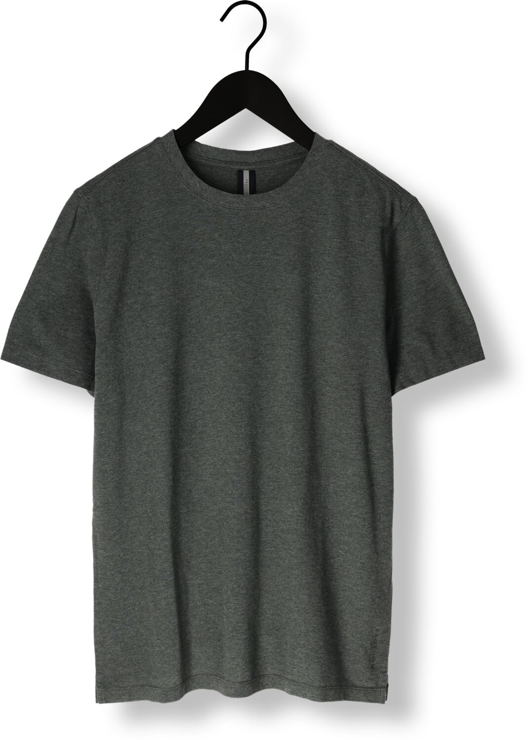 PROFUOMO Heren Polo's & T-shirts T-shirt Crew Neck Ss Donkergroen