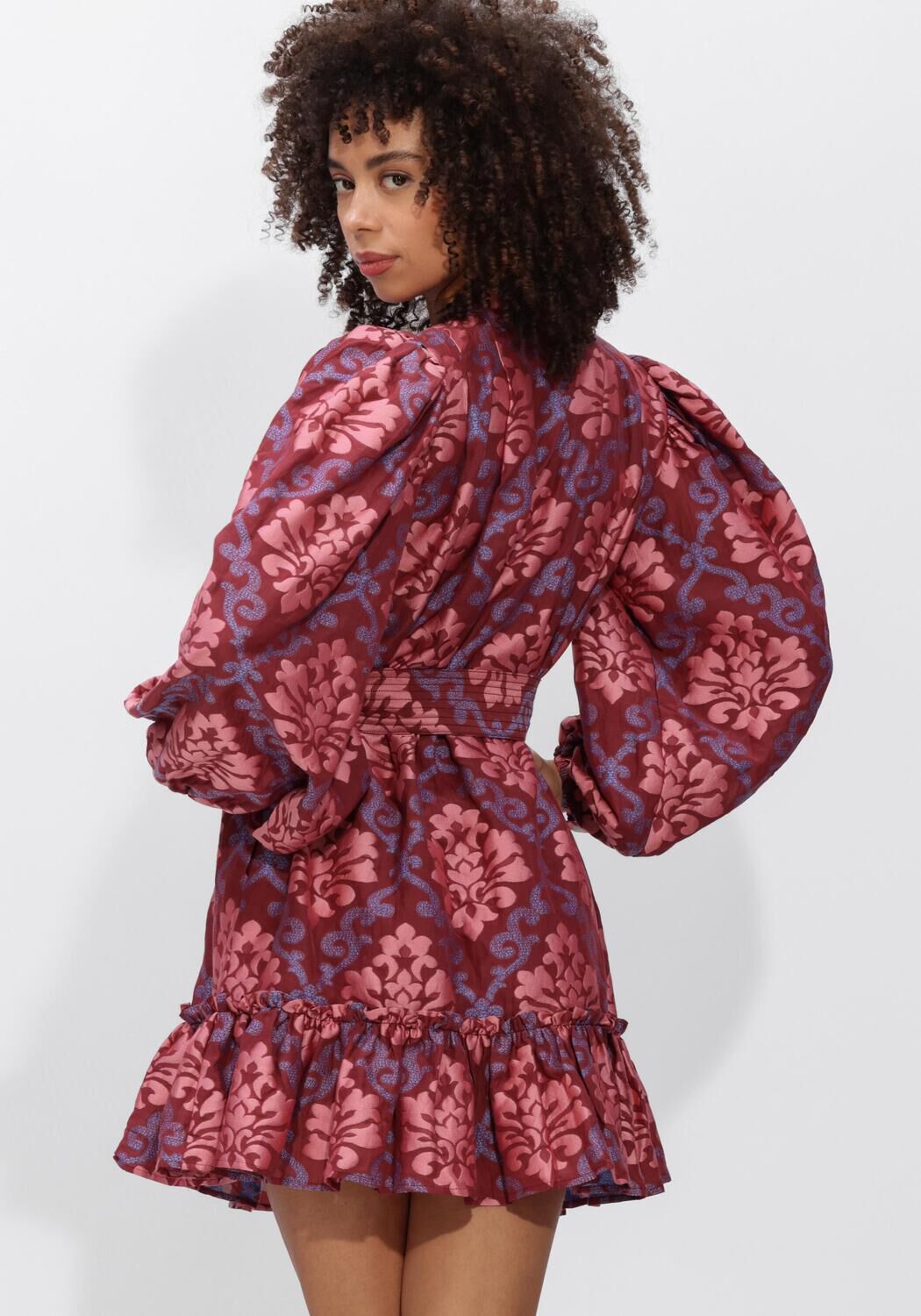 AMAYA Amsterdam Dames Jurken Capri - Bordeaux, foto 3