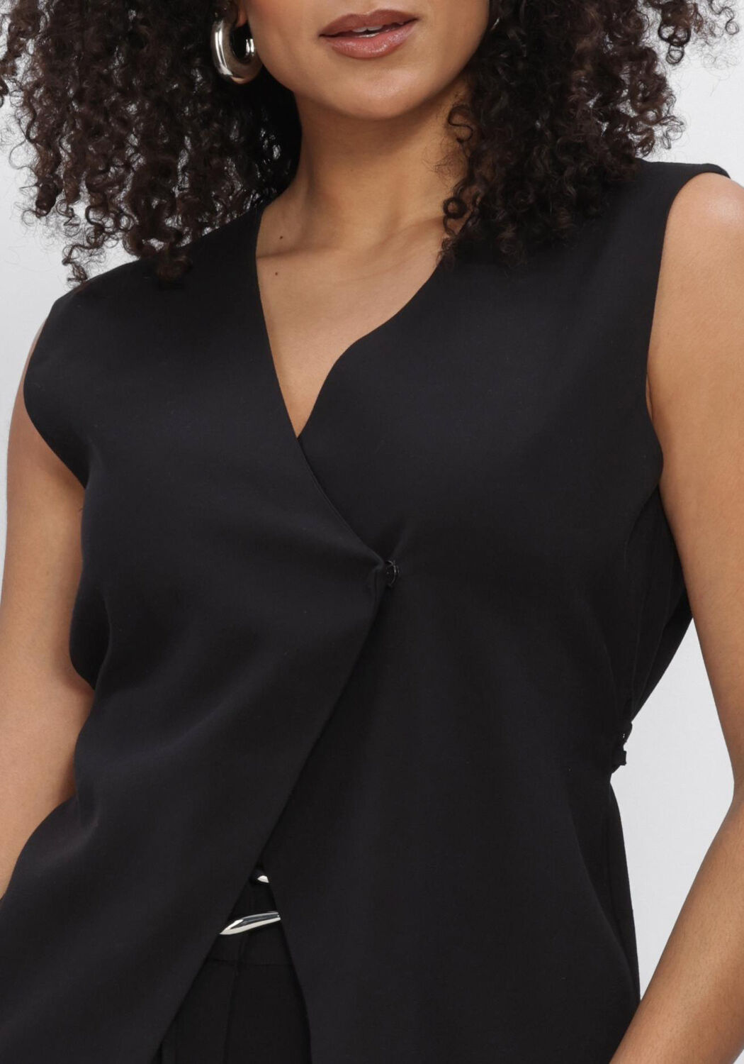 Zwarte OBJECT Gilet OBJMABEL S/L WAISTCOAT E VIP 26 - large