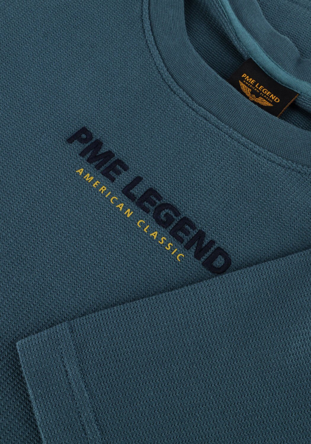 Blauwe PME LEGEND T-shirt FLAT WAFFLE JERSEY - large