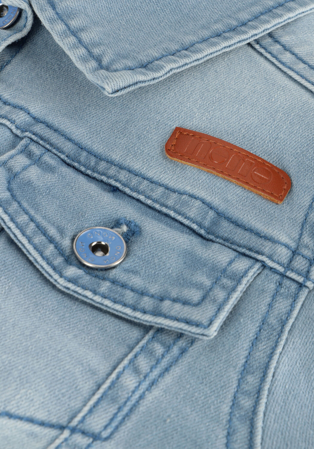 Blauwe NONO Spijkerjas DOVE GIRLS DENIM JACKET BLUE - large