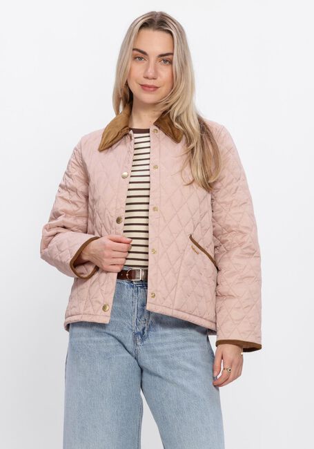 Beige BARBOUR Jack ICONS CROPPED LEDDESDALE QUILTED JACKET - large