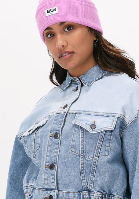 Lichtblauwe OBJECT Spijkerjas MARINA TREND DENIM JACKET - large