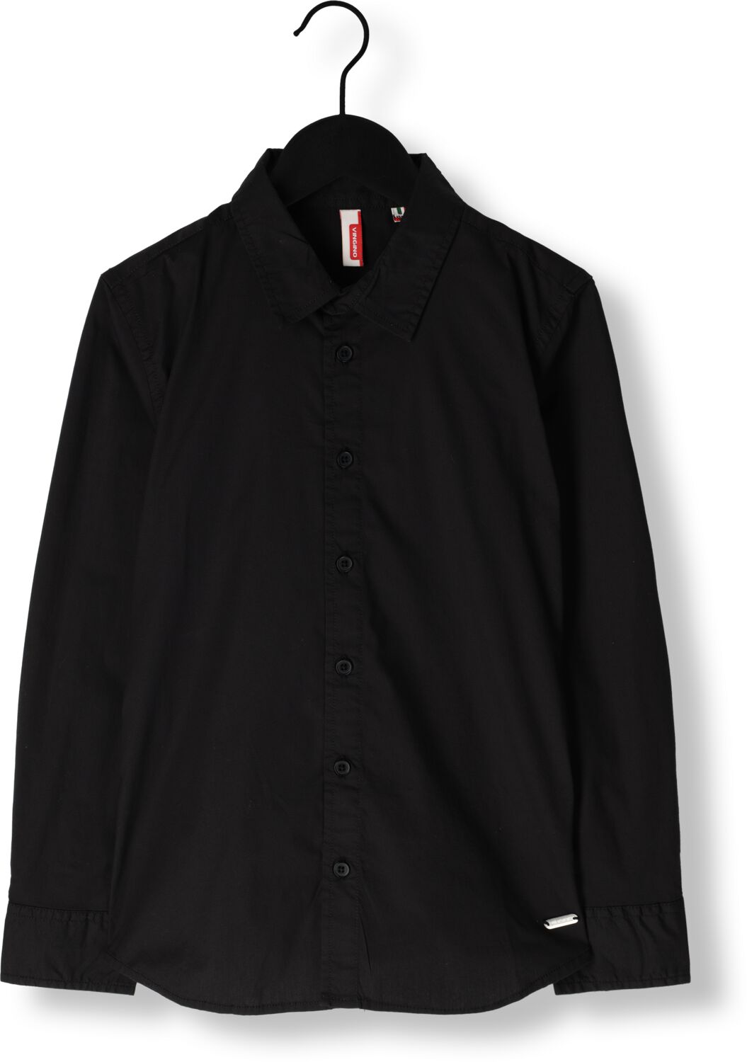 VINGINO overhemd Lasic zwart Jongens Stretchkatoen Klassieke kraag 152