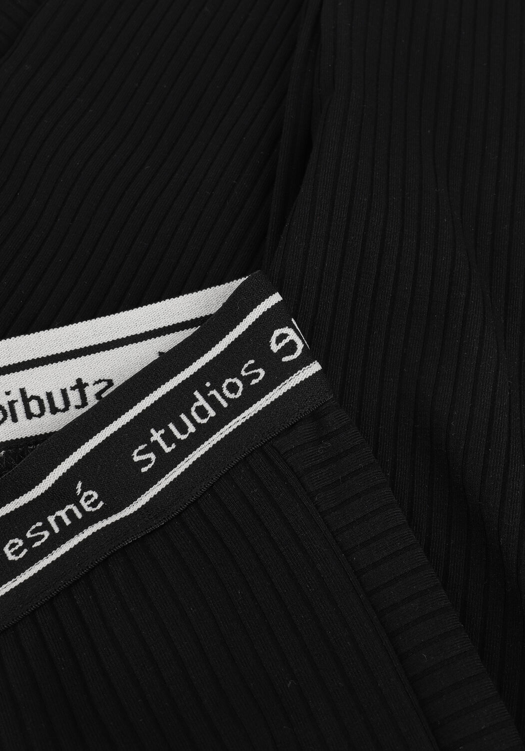 Zwarte ESM&Eacute; STUDIOS Legging APRIL RIB LEGGINGS - large