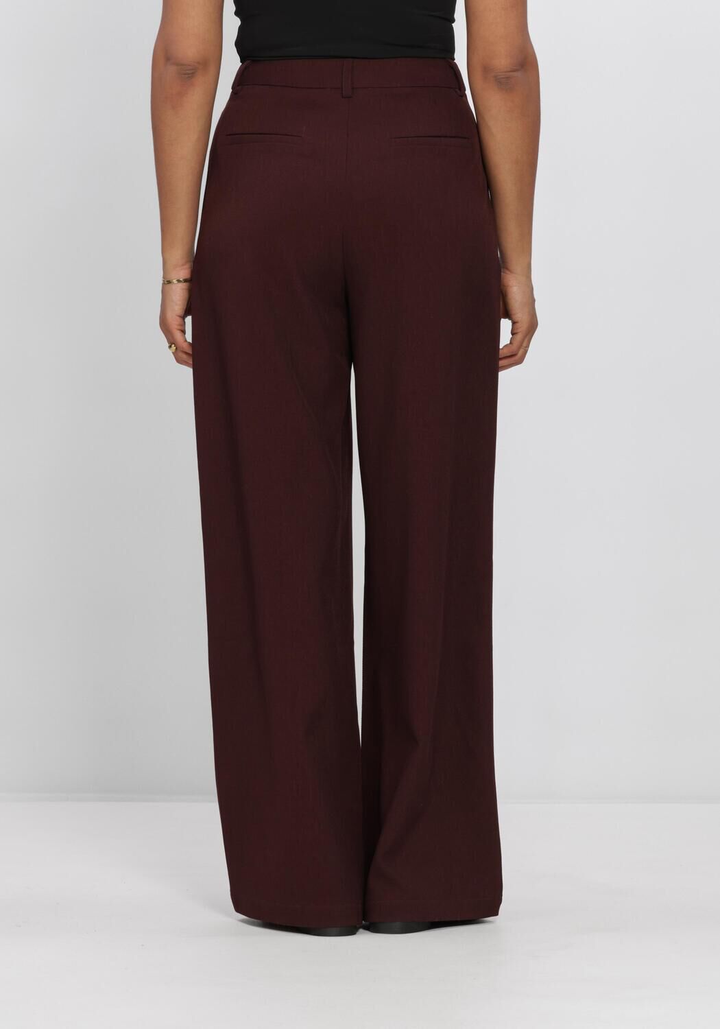 Bordeaux AIMEE THE LABEL Broeken LUXW6 TROUSER - large