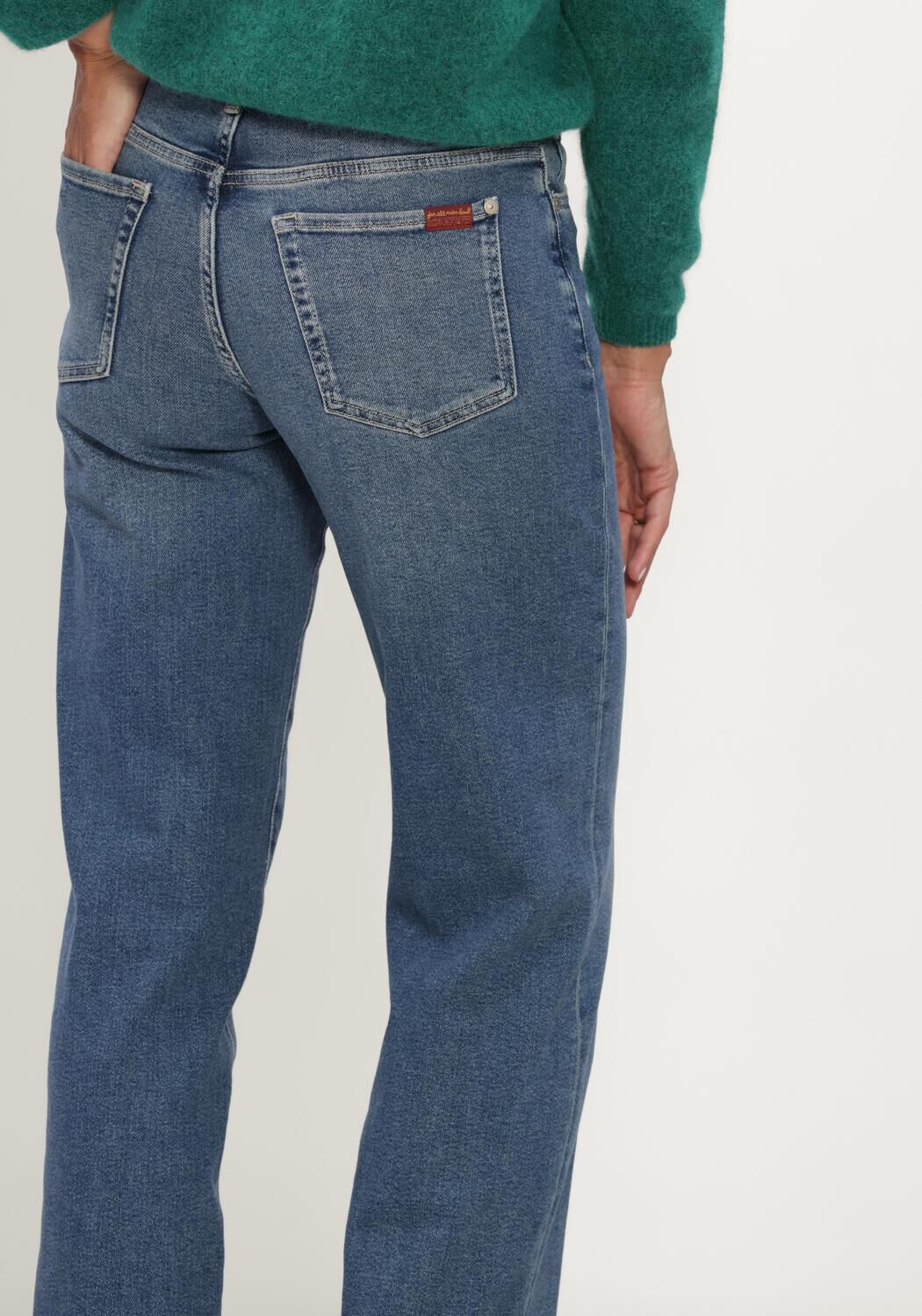 Blauwe 7 FOR ALL MANKIND Straight leg jeans STOVEPIPE STRAIGHT TIDE BREAK - large