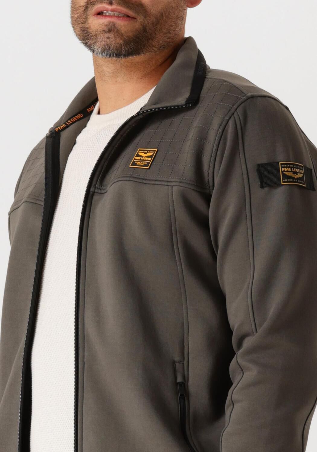 PME LEGEND Heren Jassen Zip Jacket Spacer Look Sweat Groen