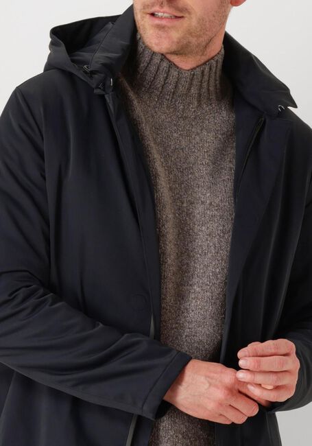 Donkerblauwe PROFUOMO Parka's OUTERW RAINC MGNT LNG - large