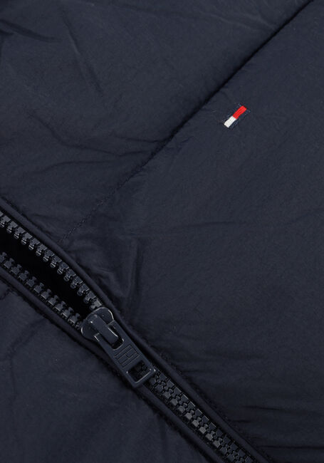 Donkerblauwe TOMMY HILFIGER Gewatteerde jas FLAG PUFFER JACKET - large