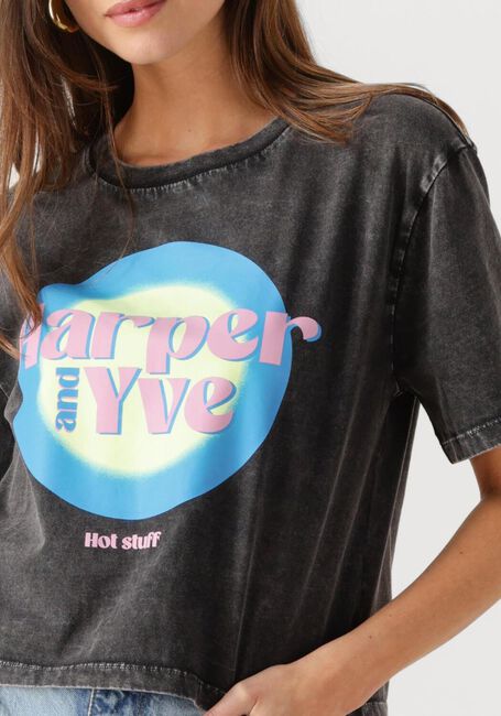 Zwarte HARPER & YVE T-shirt HOTSTUFF-SS CROPPED - large