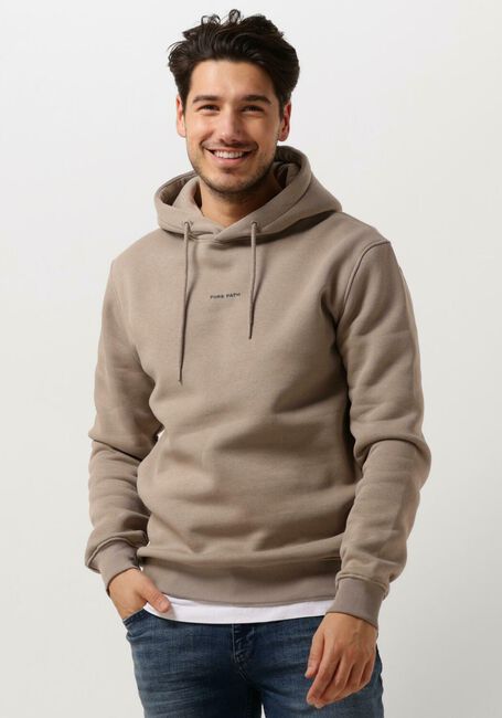 Taupe PURE PATH Sweater ESSENTIAL LOGO HOODIE - large