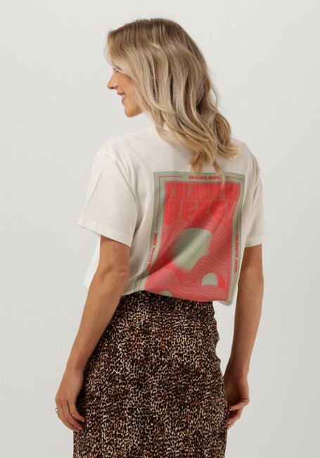 Gebroken wit COLOURFUL REBEL T-shirt WAVES LOOSEFIT TEE - large