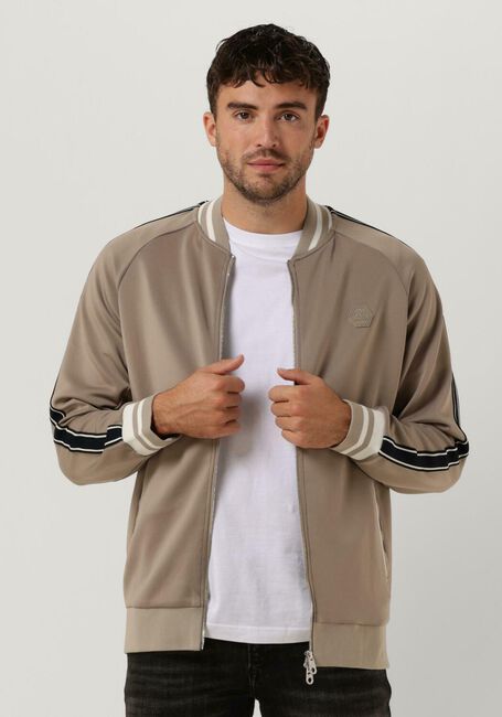 Taupe CRUYFF Vest SANTINO SCUBA TRACK TOP - large