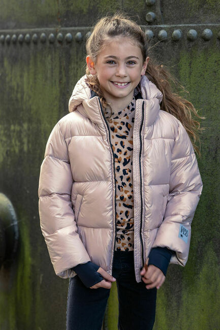 Roze LIKE FLO Gewatteerde jas FLO GIRLS SHORT HOODED JACKET - large