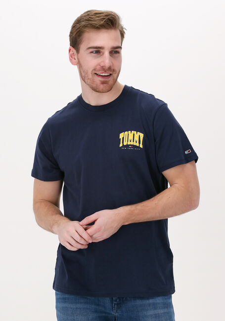 Donkerblauwe TOMMY JEANS T-shirt TJM CHEST COLLEGE GRAPHIC TEE - large