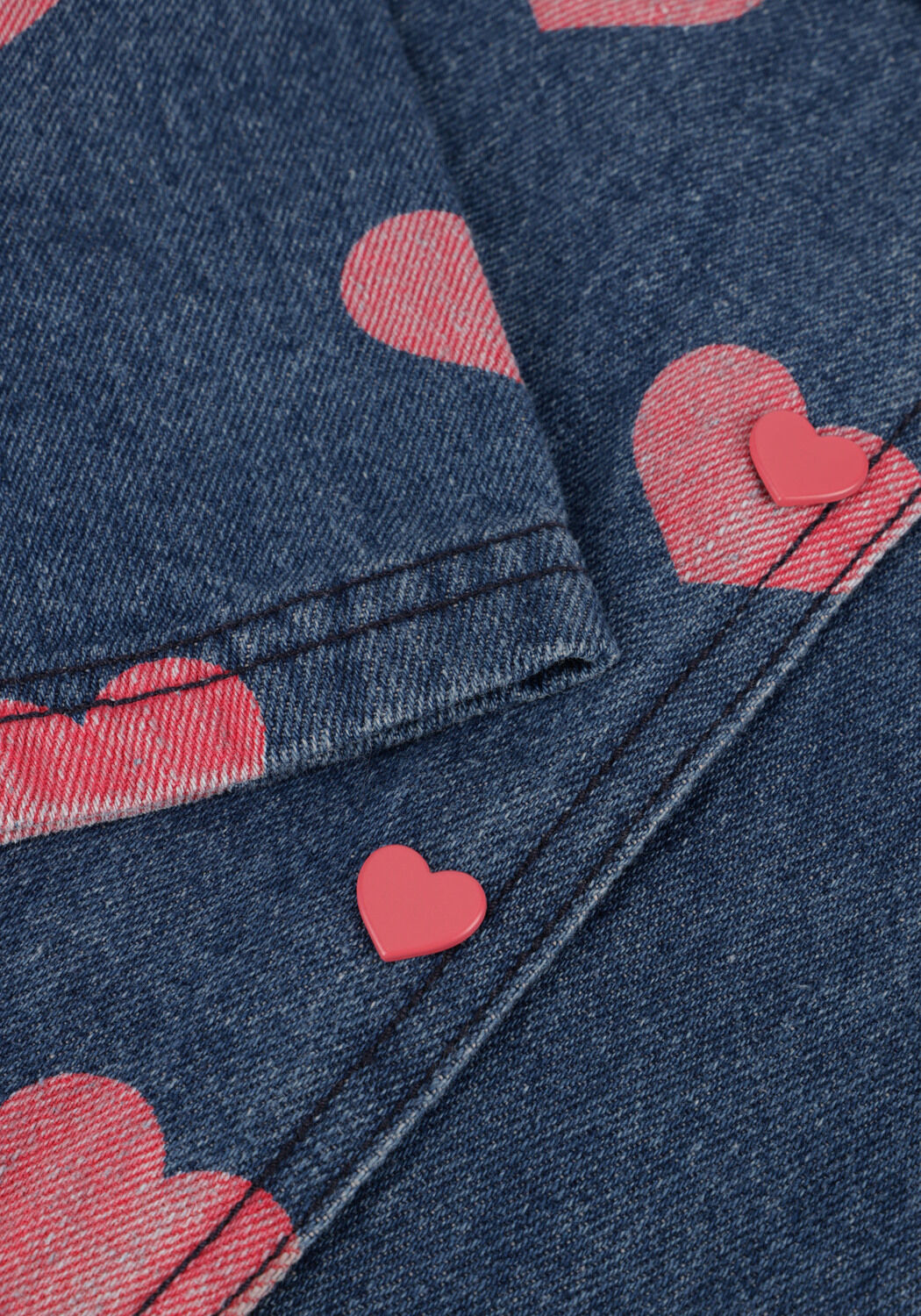 Blauwe KONGES SLOJD Blouses MAGOT DENIM SHIRT AOP GOTS - large