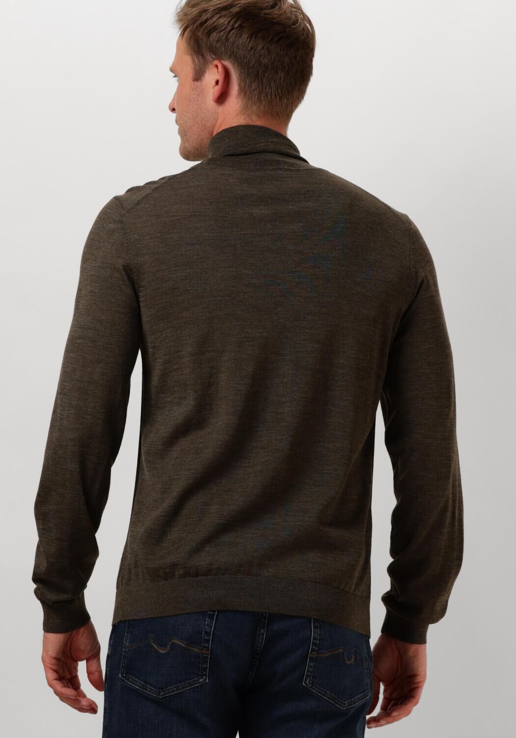 BOSS BLACK Heren Truien & Vesten Musso-p Bruin