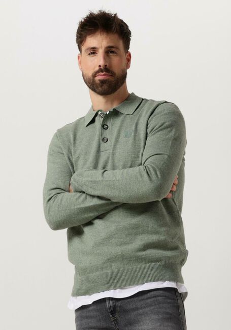 Groene BUTCHER OF BLUE Polo LT CLIFDEN POLO L/S - large