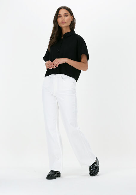 Witte SELECTED FEMME Wide jeans SLFALICE HW LONG WIDE SNOW - large