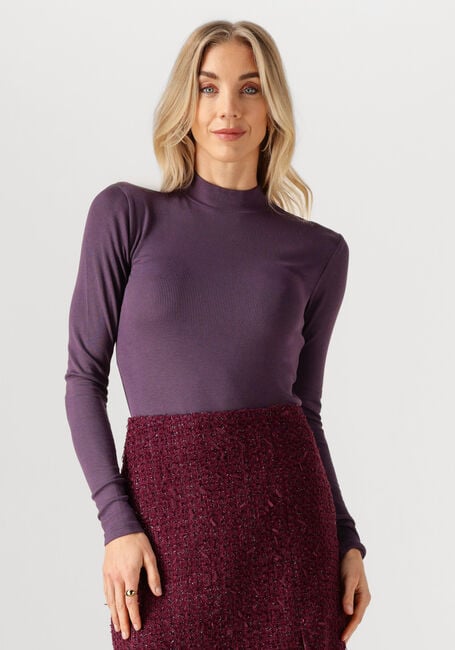 Bordeaux MODSTRÖM T-shirt KROWN LS T-NECK - large