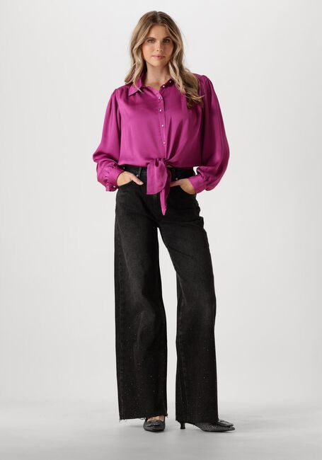 Paarse CATWALK JUNKIE Blouses BUTTON UP BLOUSE WITH LASH - large