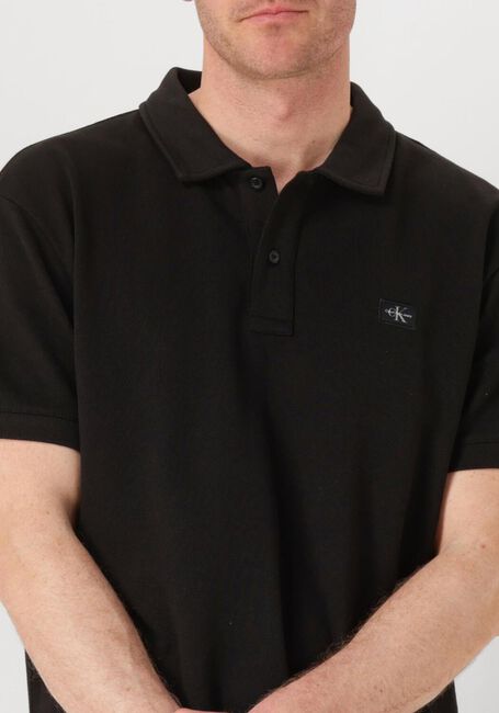 Zwarte CALVIN KLEIN Polo WOVEN LABEL POLO - large