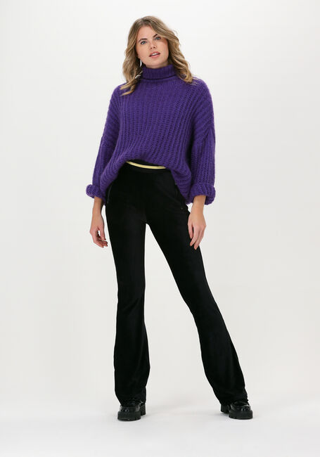 Zwarte FREEBIRD Flared broek LOURDES PANTS - large