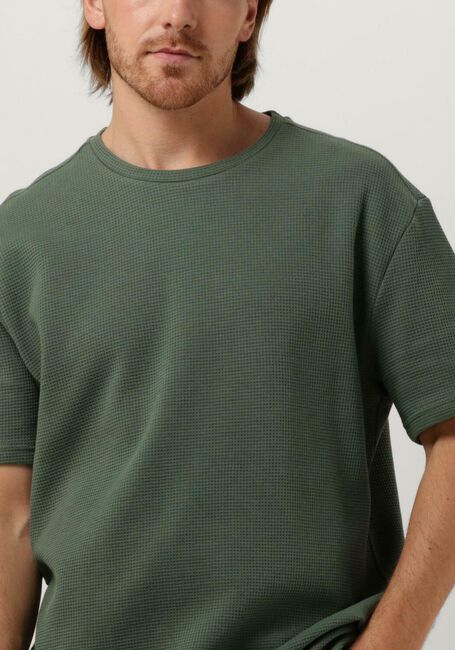 Olijf PUREWHITE T-shirt TSHIRT WITH WAFFLE STRUCTURE - large
