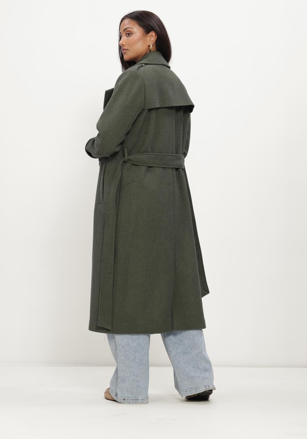 Groene MODSTR&Ouml;M Mantel SHAYMD COAT - large