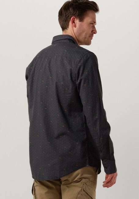 Donkerblauwe PME LEGEND Casual overhemd LONG SLEEVE SHIRT PRINT ON CTN SLUB - large