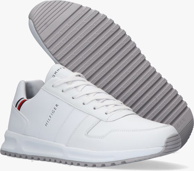 Witte TOMMY HILFIGER Lage sneakers MODERN CORPORATE RUNNER - large