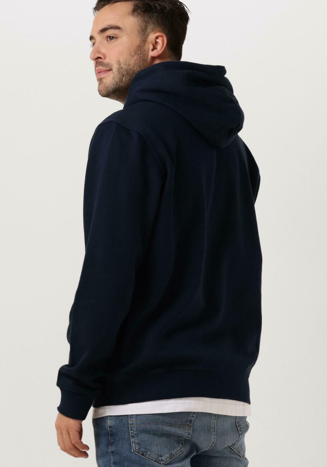 TOMMY JEANS Heren Truien & Vesten Tjm Reg Linear Logo Hoodie Ext Donkerblauw