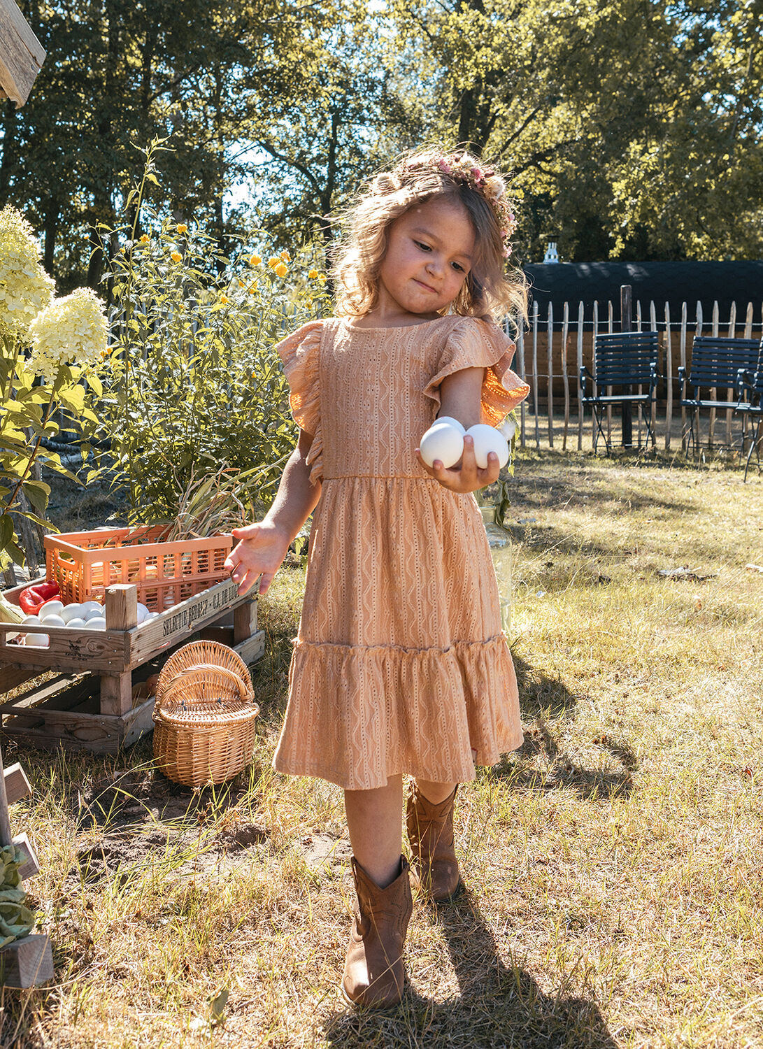 Zand LOOXS Mini jurk FANCY DRESS 1 Omoda