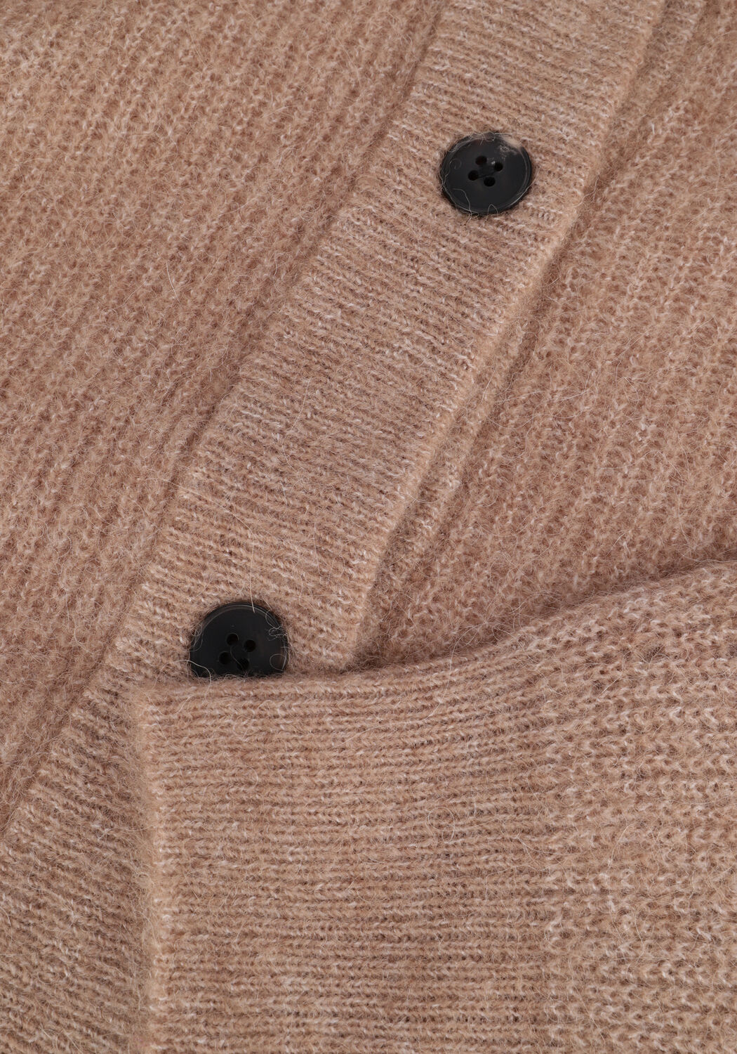 Camel SELECTED WOMEN Vest SLFLULU LS KNIT SHORT CARDIGAN - large