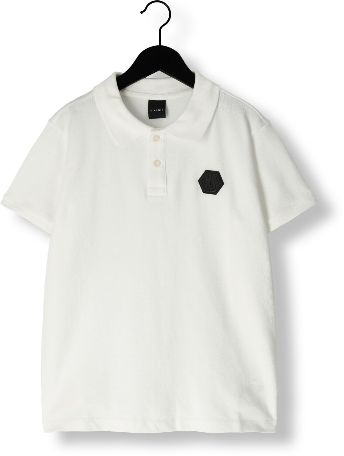 NIK & NIK Jongens Polo's & T-shirts Atlas Relaxed Polo Ecru