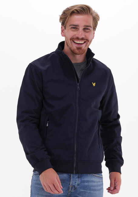 Blauwe LYLE & SCOTT Jack FLEECE LINED FUNNEL NECK JACKET - large